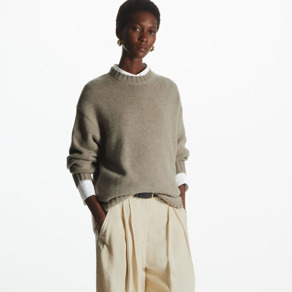 COS oversized chunky pure cashmere sweater